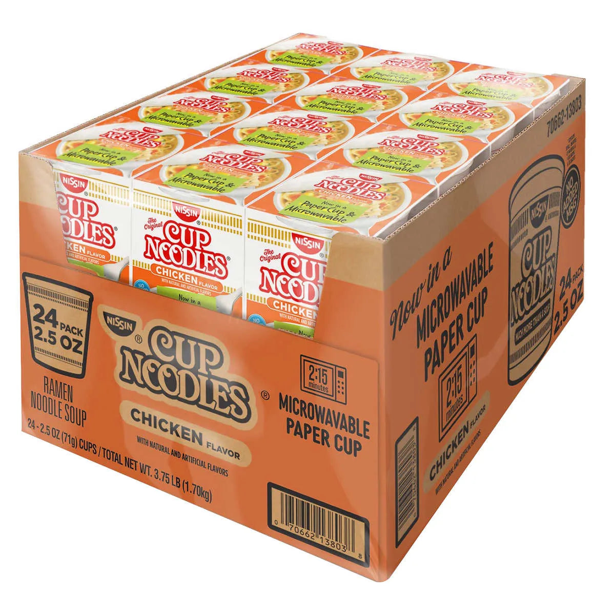 Nissin Chicken Cup Noodles (10 ct, 2.5 oz) single serve office snack