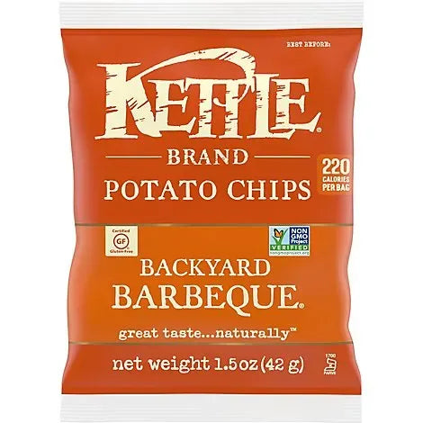 Kettle Brand Backyard BBQ Potato Chips (10 ct, 2 oz) single serve office snack