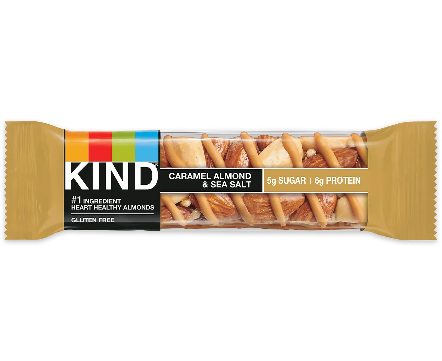 Kind Caramel Almond And Sea Salt (10 ct, 1 oz) single serve office snack