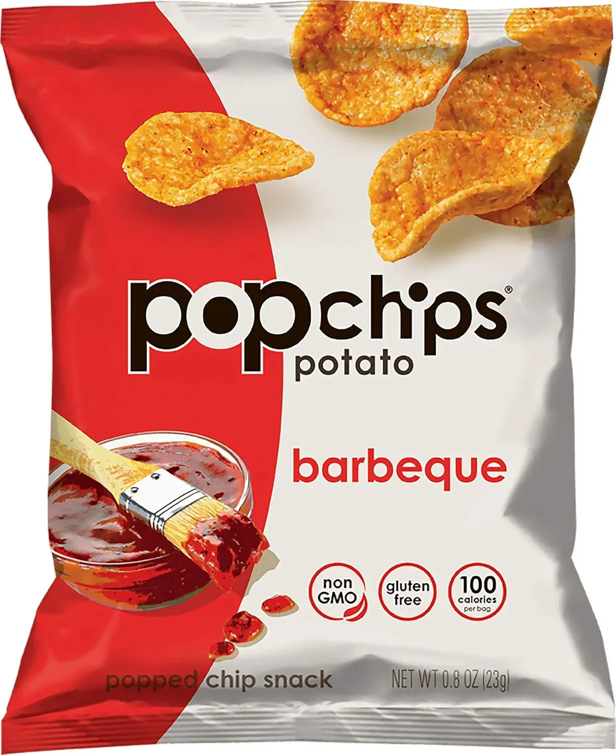 Popchips BBQ Potato Chips (10 ct, 1 oz) single serve office snack
