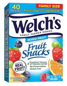 Welch's Mixed Fruit Snacks (10 ct, 1 oz) single serve office snack