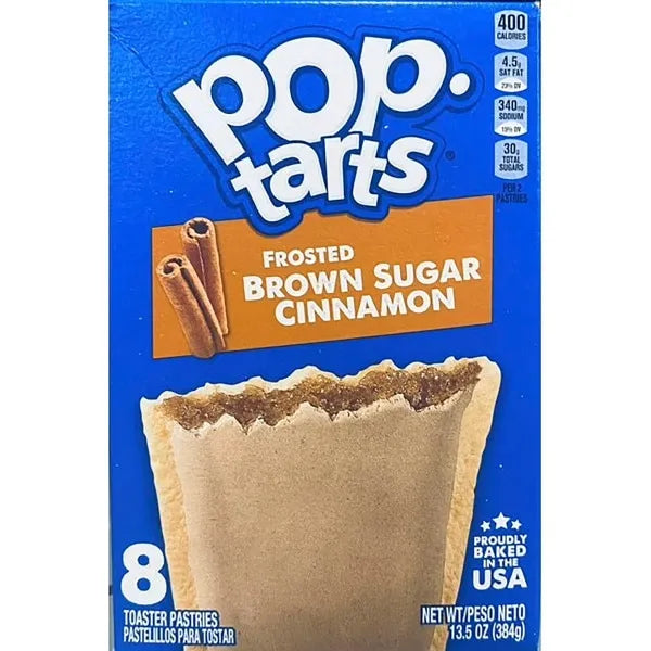 Pop Tarts Frosted Brown Sugar Pastries (10 ct, 4 oz) single serve office snack