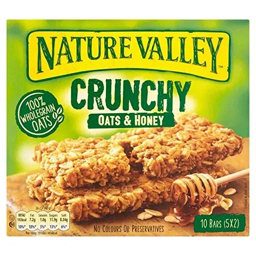 Nature Valley Oats 'n Honey Crunchy Granola Bars (10 ct, 1 oz) single serve office snack
