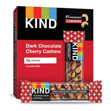 Kind Dark Chocolate Cherry Cashew Bars (10 ct, 1 oz) single serve office snack
