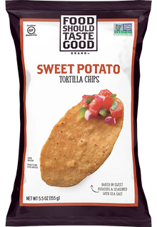 Food Should Taste Good Sweet Potato Tortilla Chips  (10 ct, 1 oz) single serve office snack