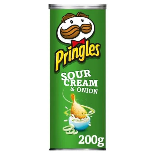 Pringles Sour Cream and Onion Potato Crisps  (10 ct, 3 oz) single serve office snack