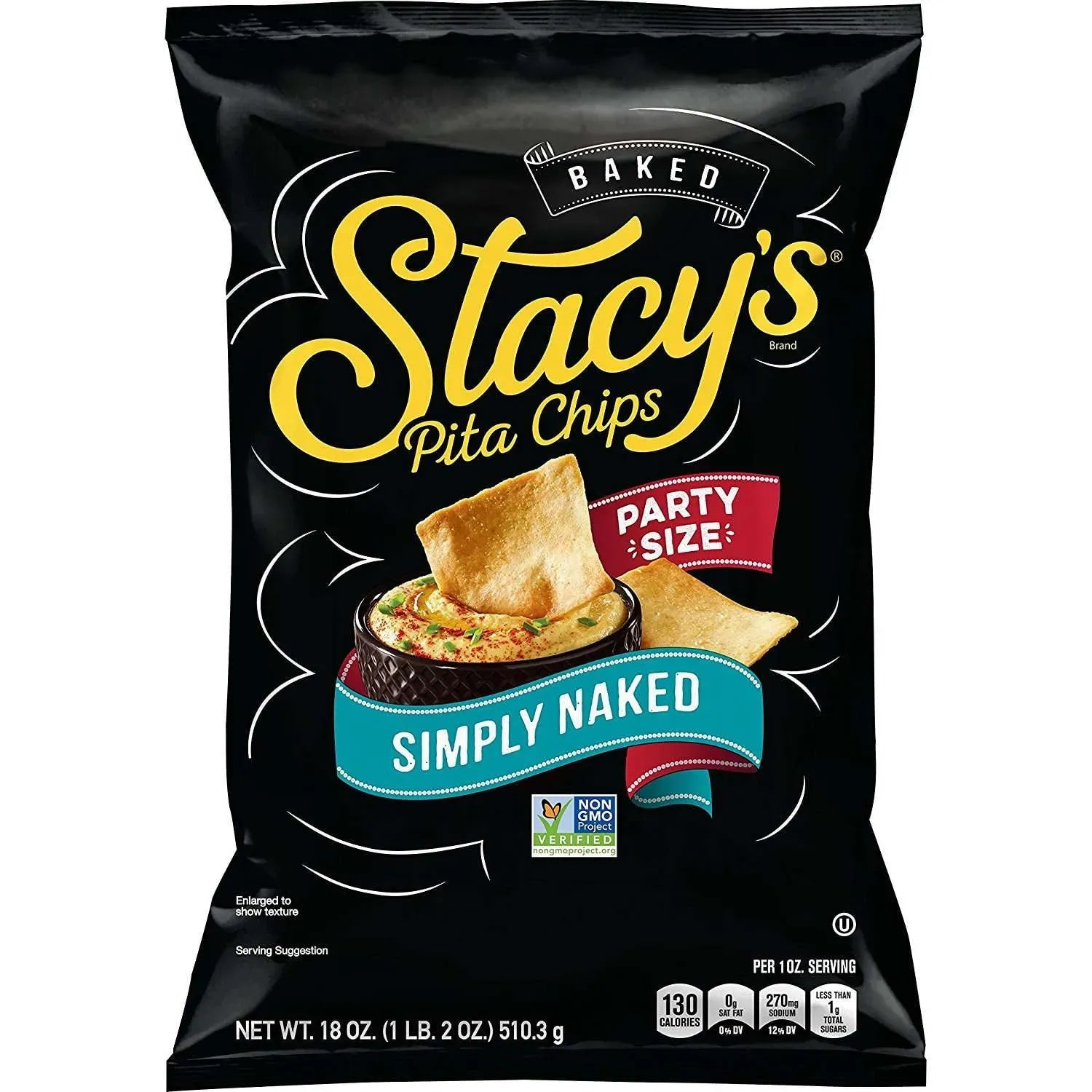 Stacy's Pita Chips Simply Naked (10 ct, 2 oz) single serve office snack