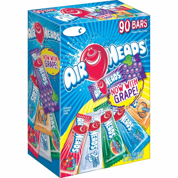 Airheads Variety Pack (10 ct, 0.55 oz) single serve office snack