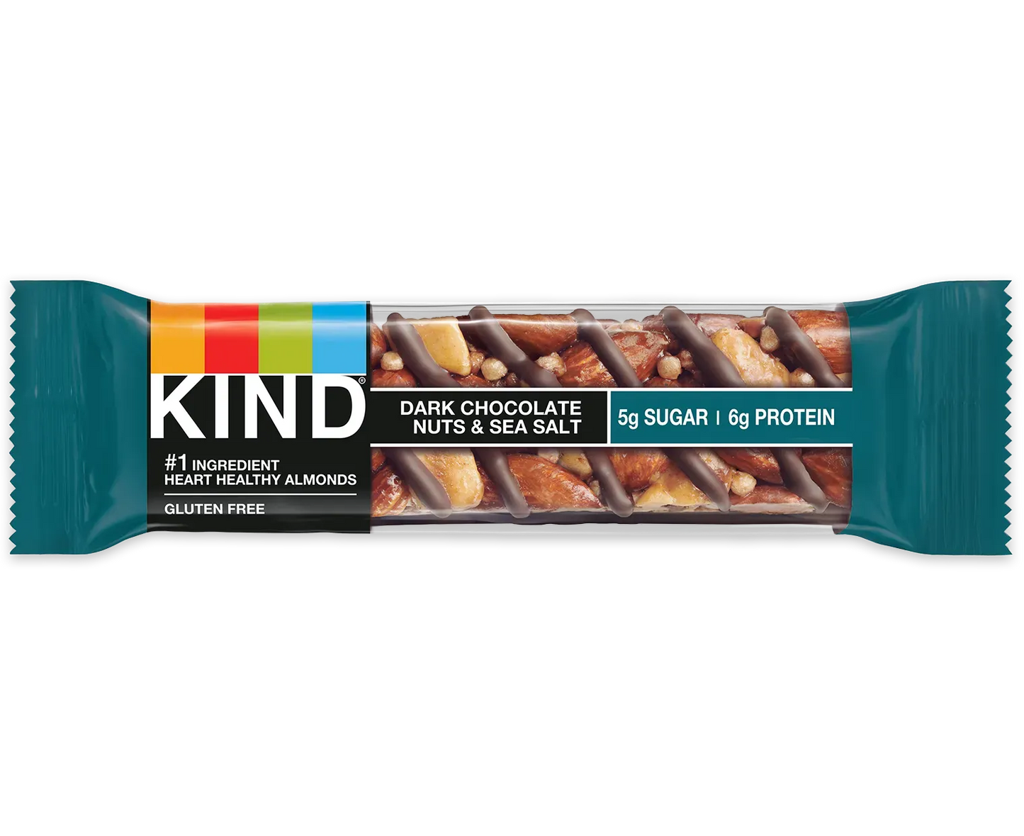 Kind Dark Chocolate Nuts & Sea Salt (10 ct, 1 oz) single serve office snack