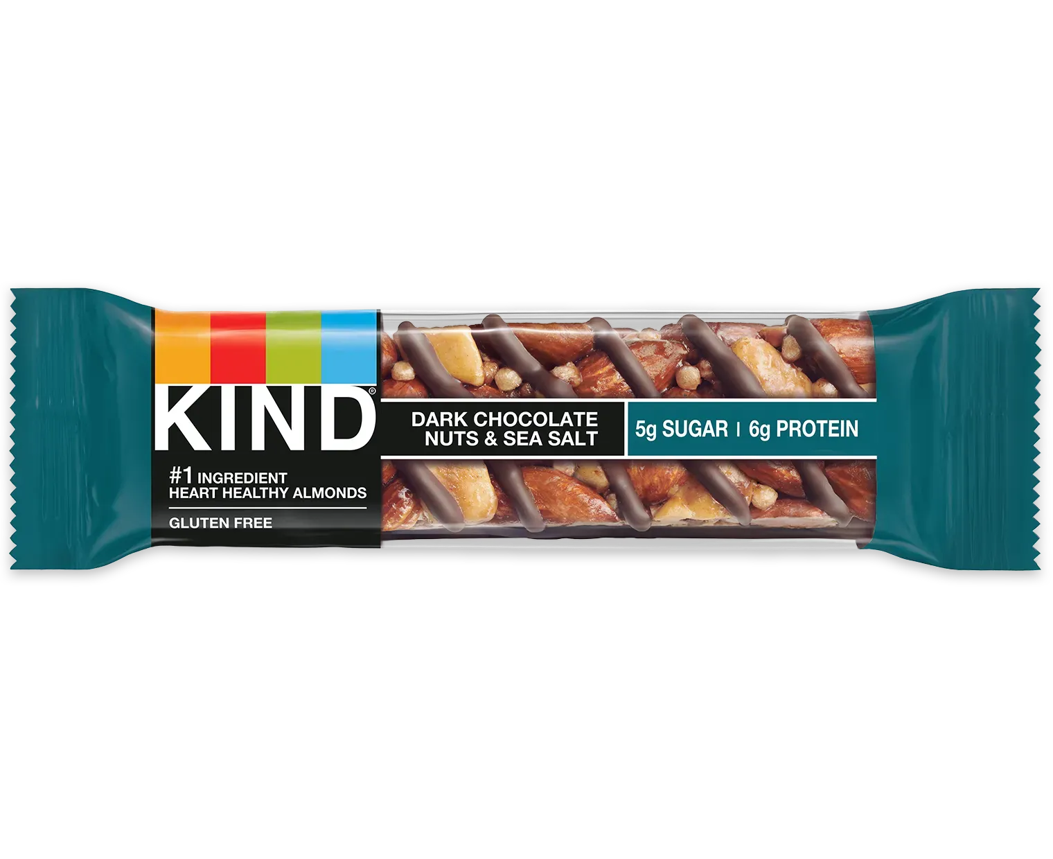 Kind Dark Chocolate Nuts & Sea Salt (10 ct, 1 oz) single serve office snack