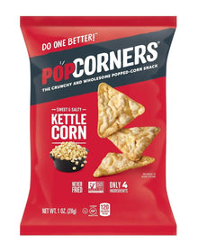 Popcorners Sweet & Salty Kettle Corners (10 ct, 1 oz) single serve office snack