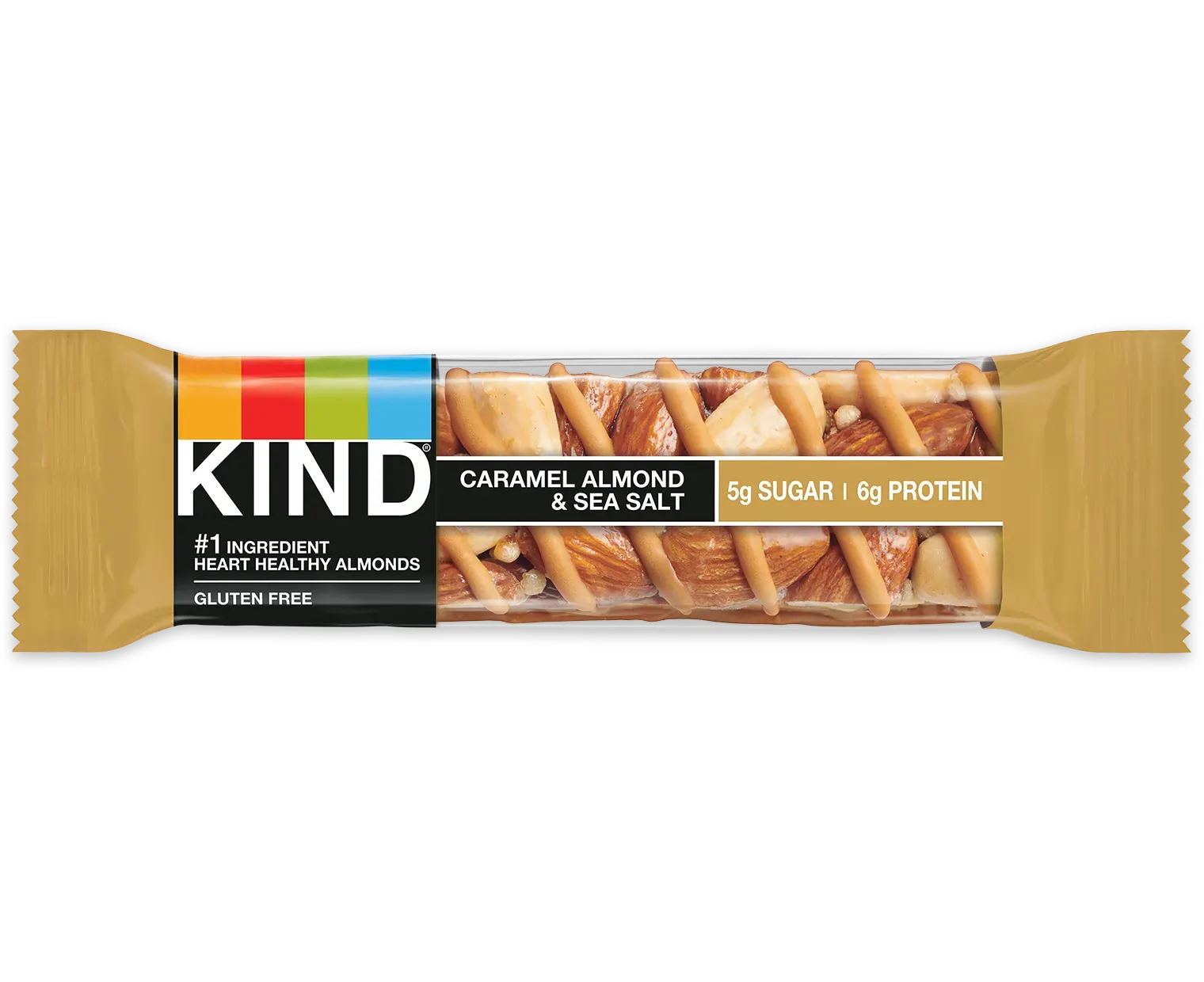 Kind Caramel Almond And Sea Salt (10 ct, 1 oz) single serve office snack