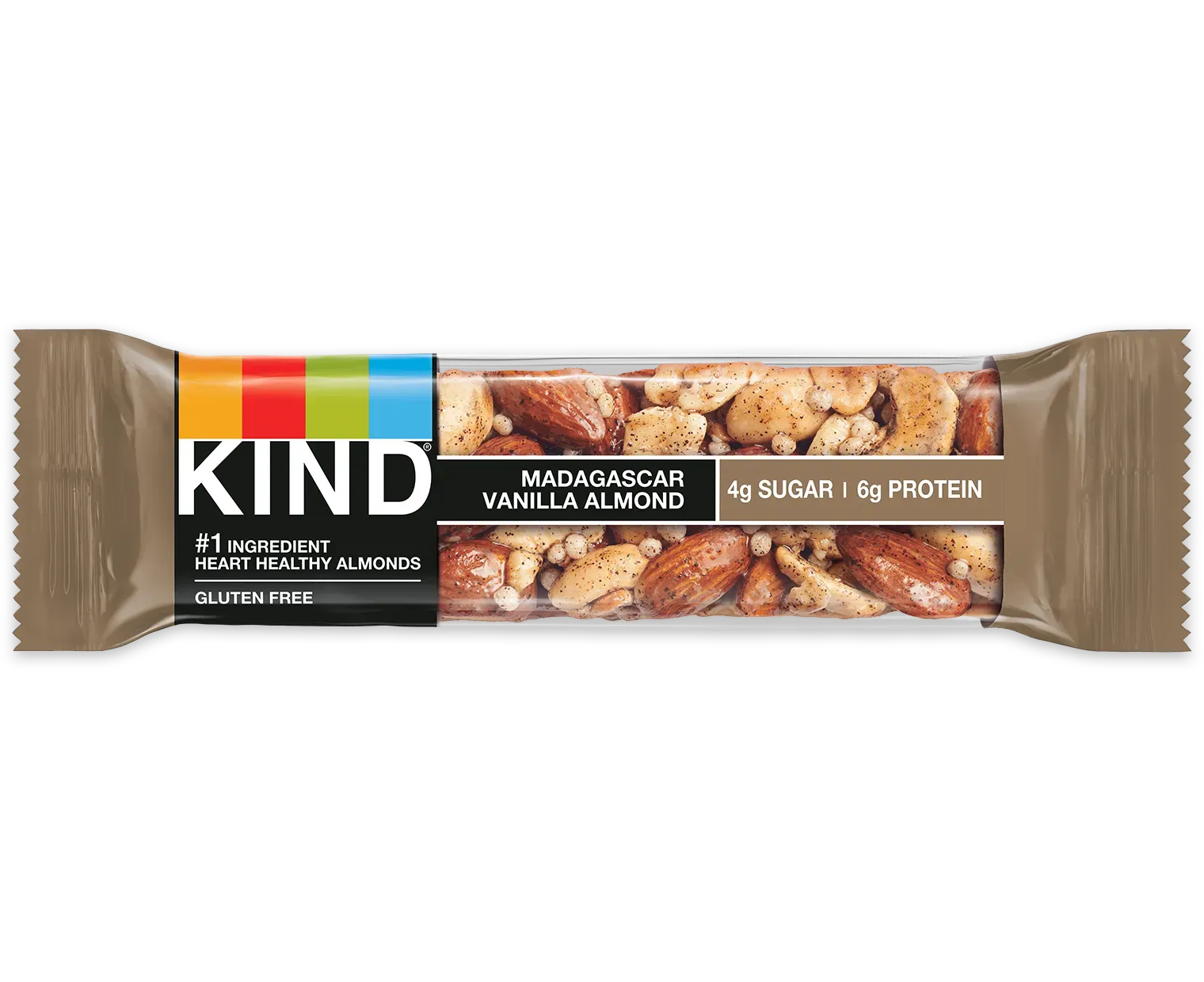 Kind Madagascar Vanilla Almond (10 ct, 1 oz) single serve office snack