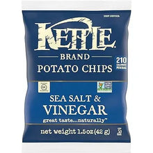 Kettle Brand Sea Salt & Vinegar Potato Chips (10 ct, 1.5 oz) single serve office snack