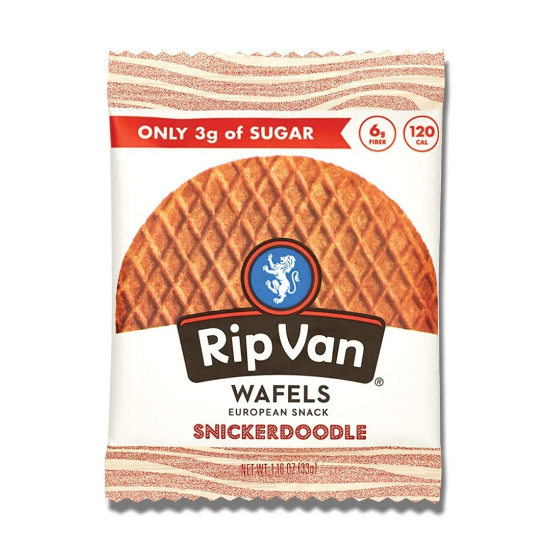 Rip Van Wafel Snickerdoodle Stroopwafels (10 ct, 1 oz) single serve office snack