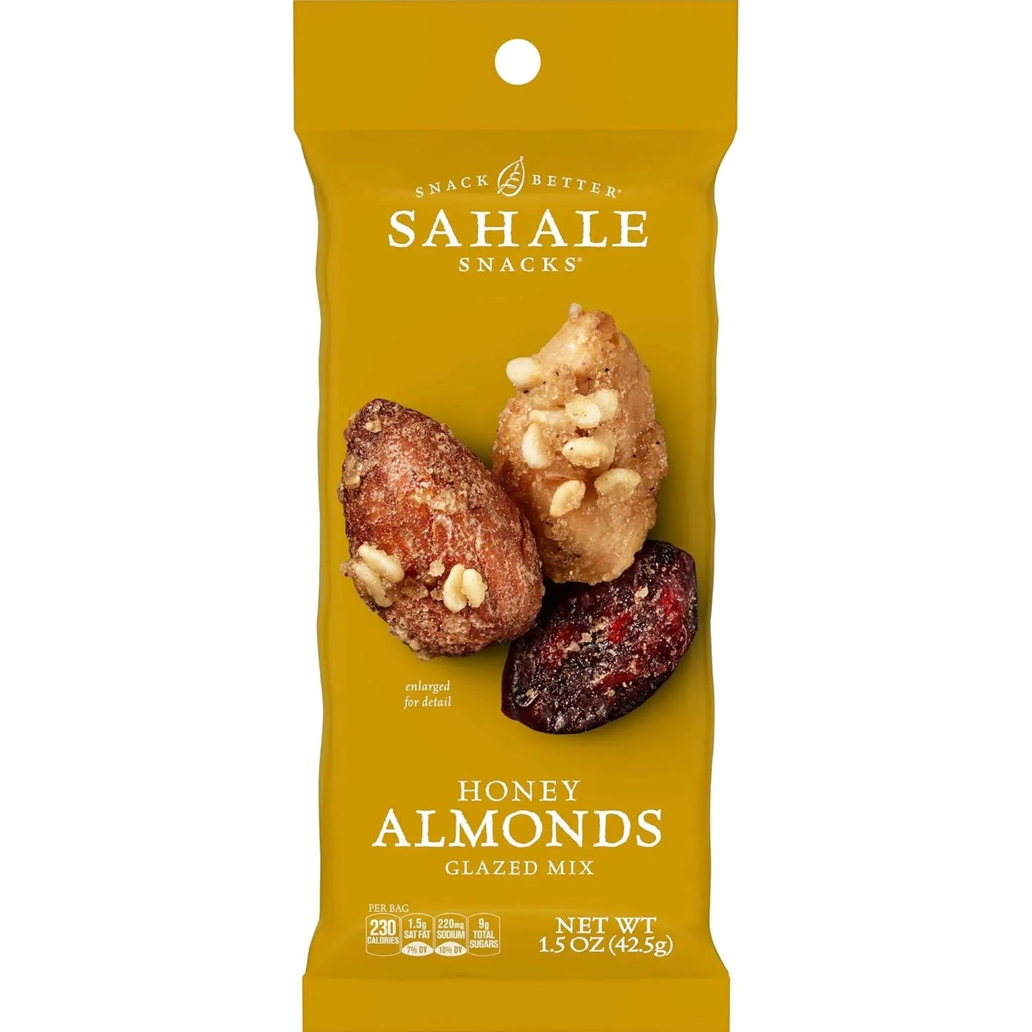 Sahale Honey Almonds Glazed Mix (10 ct, 2 oz) single serve office snack