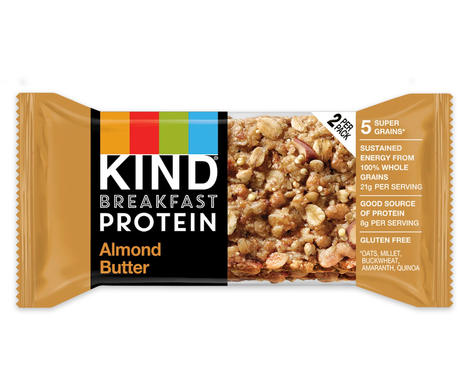 Kind Breakfast Protein Almond Butter (10 ct, 2 oz) single serve office snack
