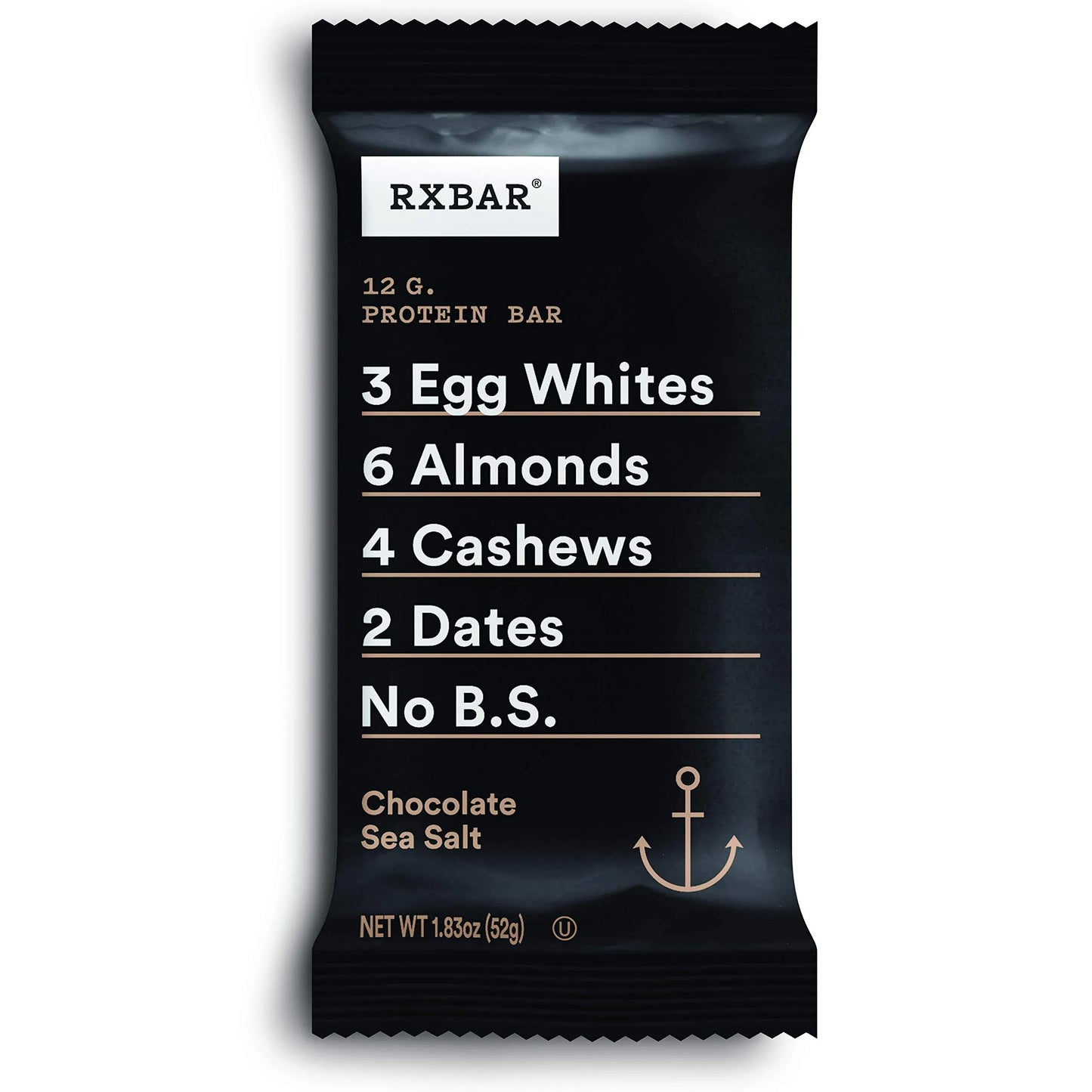 RXBAR Sea Salt Protein  (10 ct, 2 oz) single serve office snack