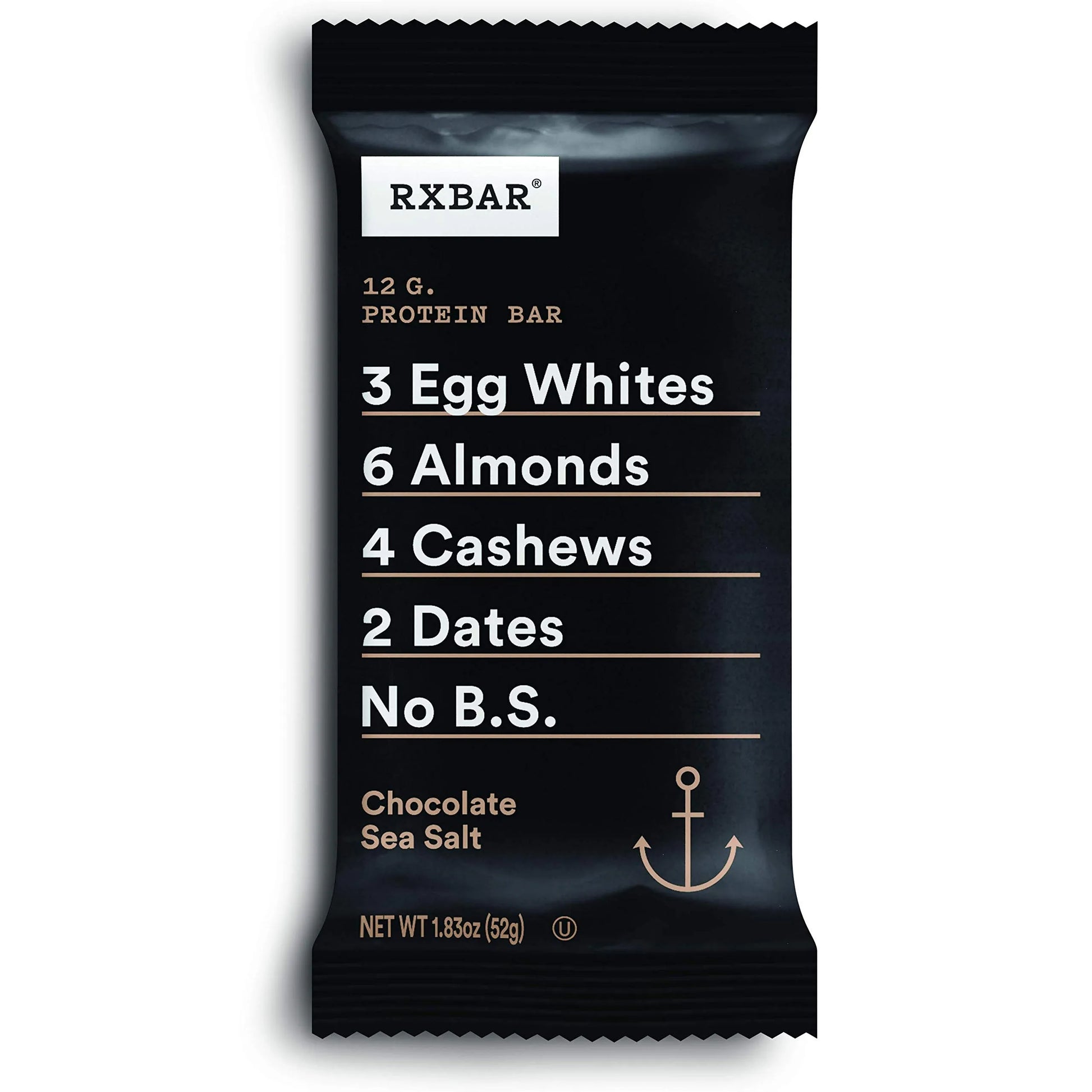 RXBAR Sea Salt Protein  (10 ct, 2 oz) single serve office snack