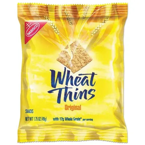 Wheat Thins Original Whole Grain Wheat Crackers (10 ct, 2 oz) single serve office snack