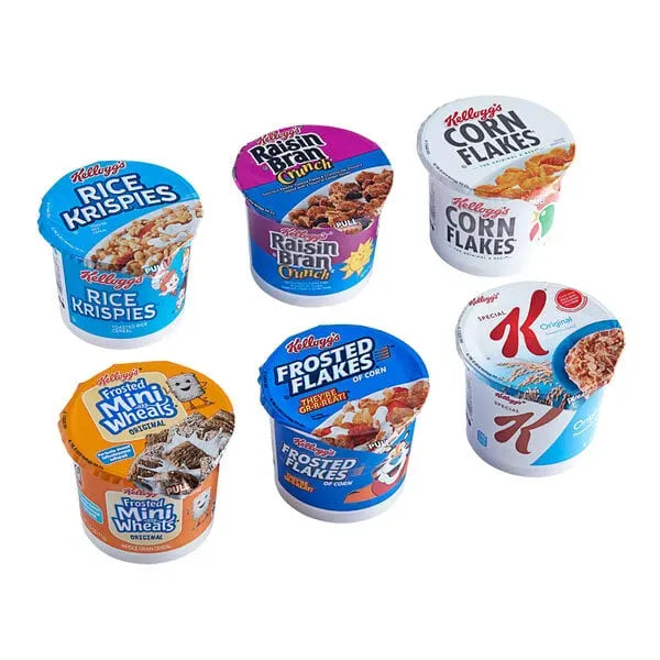 Kellogg's Breakfast Cereal Cups Variety (10 ct, 2 oz) single serve office snack