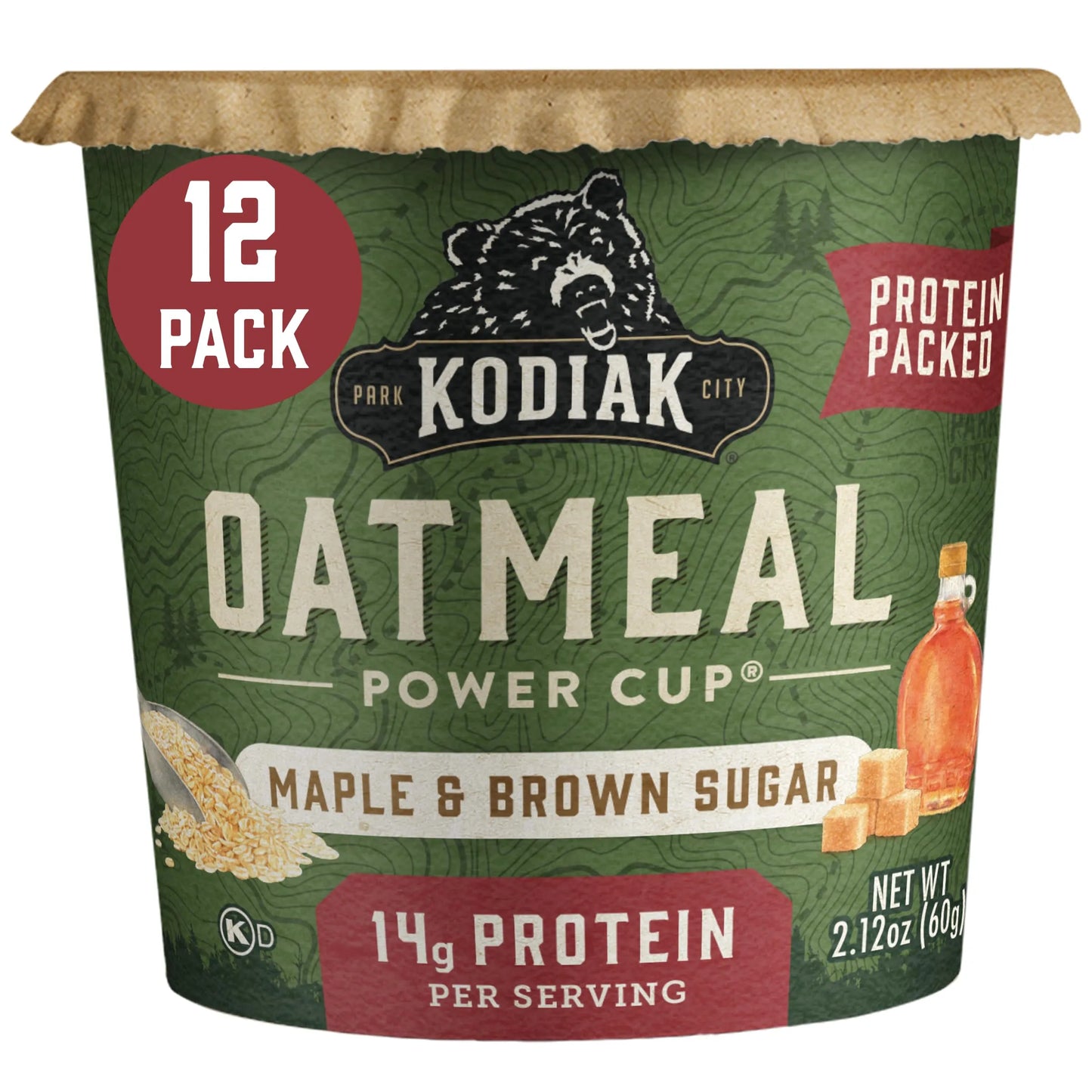Kodiak Maple Brown Sugar Oatmeal Cups (10 ct, 2 oz) single serve office snack
