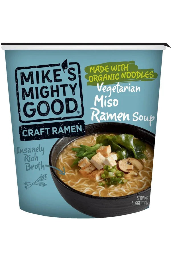 Mike's Mighty Vegetarian Miso Soup Instant Ramen Noodles (10 ct, 2oz) single serve office snack