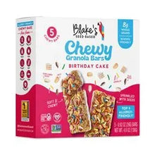 Blake's Seed Based Chewy Granola Bars Birthday Cake (10 ct, 1 oz) single serve office snack