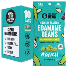 O Bean Ranch Roasted Edamame (10 ct, 0.9 oz) single serve office snack