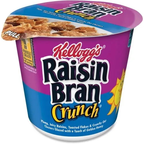 Kellogg's Raisin Bran Crunch Cereal Cup (10 ct, 2.8 oz) single serve office snack