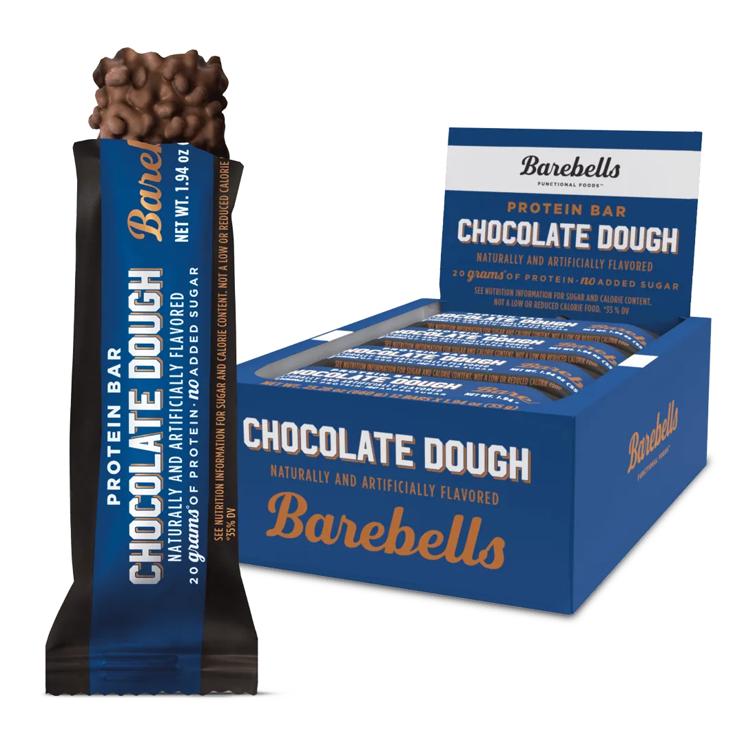 Barebells Protein Bar Chocolate Dough (10 ct, 2 oz) single serve office snack
