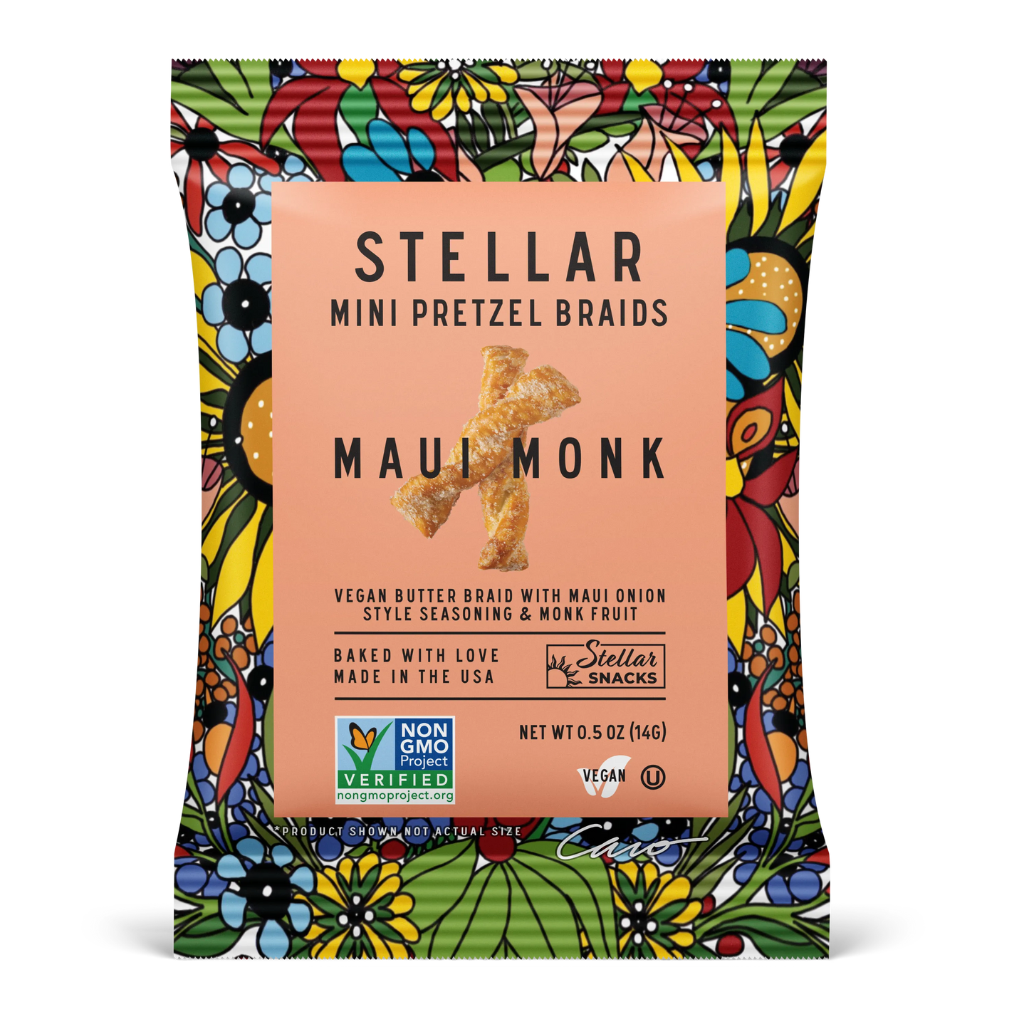 Stellar Snacks Maui Monk Pretzel Braids (10 ct, 0.5 oz) single serve office snack