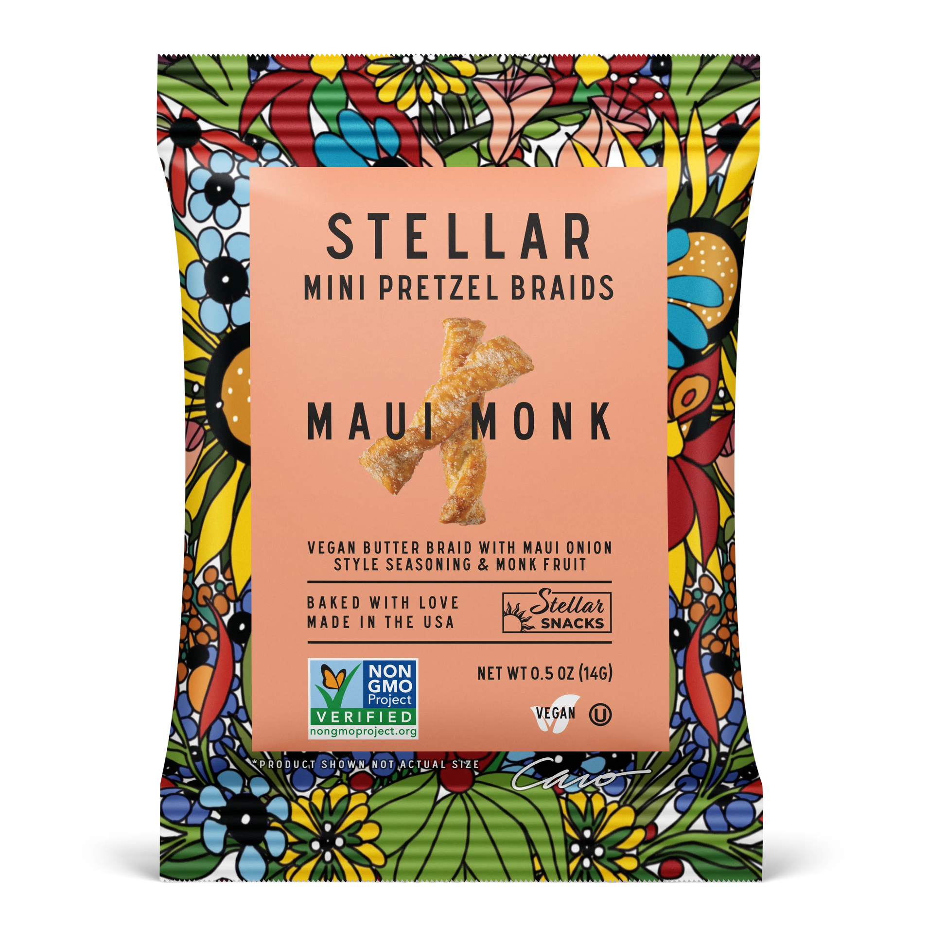 Stellar Snacks Maui Monk Pretzel Braids (10 ct, 0.5 oz) single serve office snack