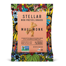 Stellar Snacks Maui Monk Pretzel Braids (10 ct, 0.5 oz) single serve office snack