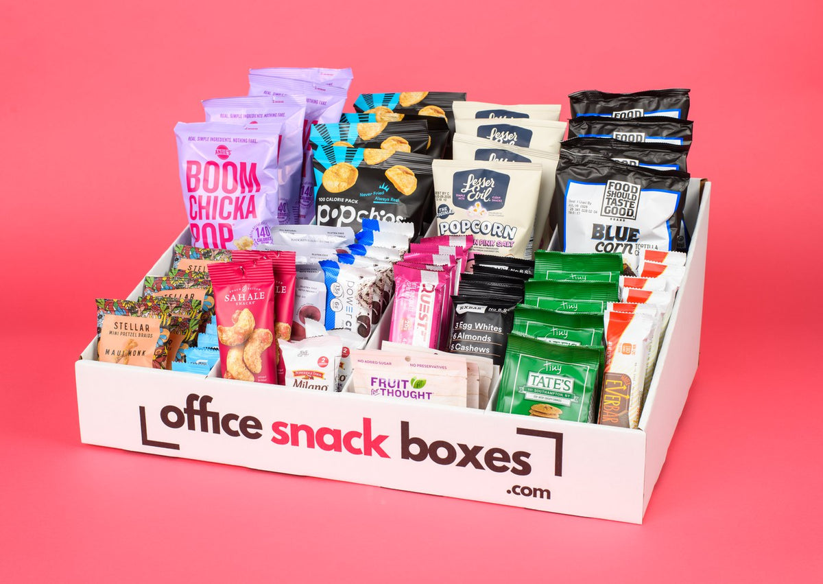 An Office Snack Boxes 150-snack delivery box for an Austin office