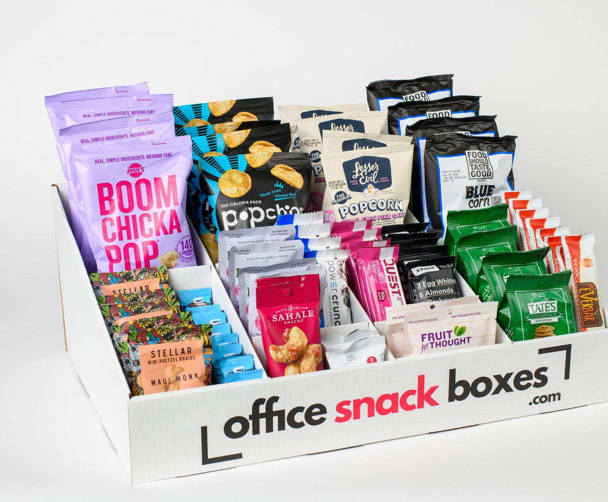 An Office Snack Boxes 150-snack delivery box for a Denver office break room